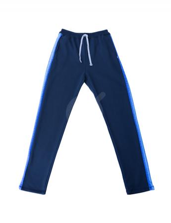 <p>Pantalón calentador.  Franja sublimada con diseño turqueza/azul eléctrico.  Fleece perchado extra-suave.  Para niños y hombres.</p>

